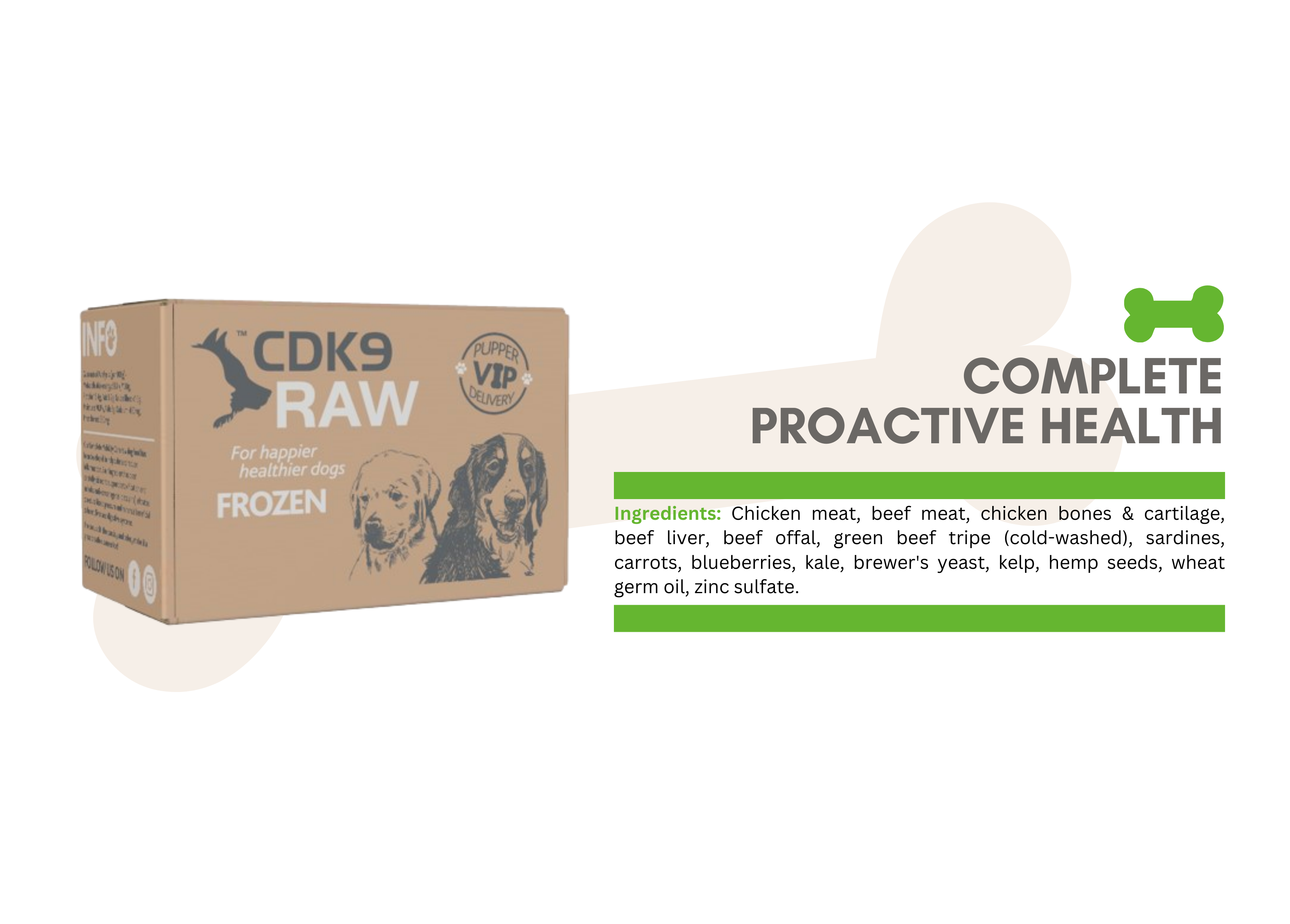 Raw frozen deals dog food delivery