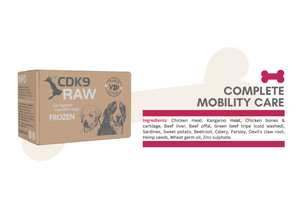 Frozen Complete Mobility Care Mix Dog Food - Balanced, Nutrient-Rich, Grain-Free - CDK9 Raw